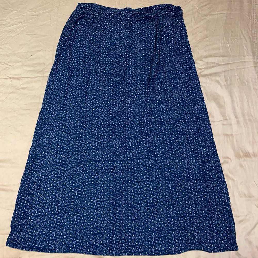 Navy Blue Long Skirt